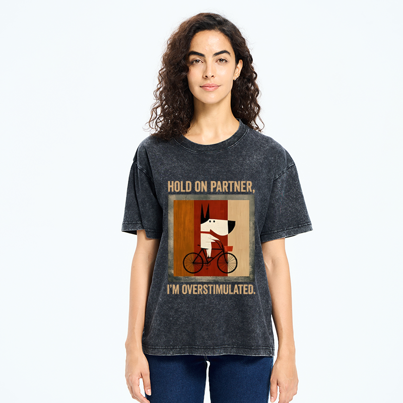 Tokyo-Tiger Overstimulated Pup Washed T-Shirt