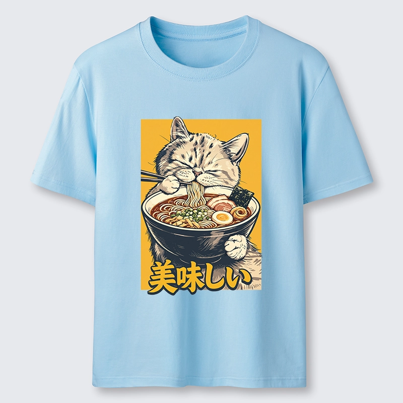 Tokyo-Tiger Cat Eat Ramen Classic T-Shirt