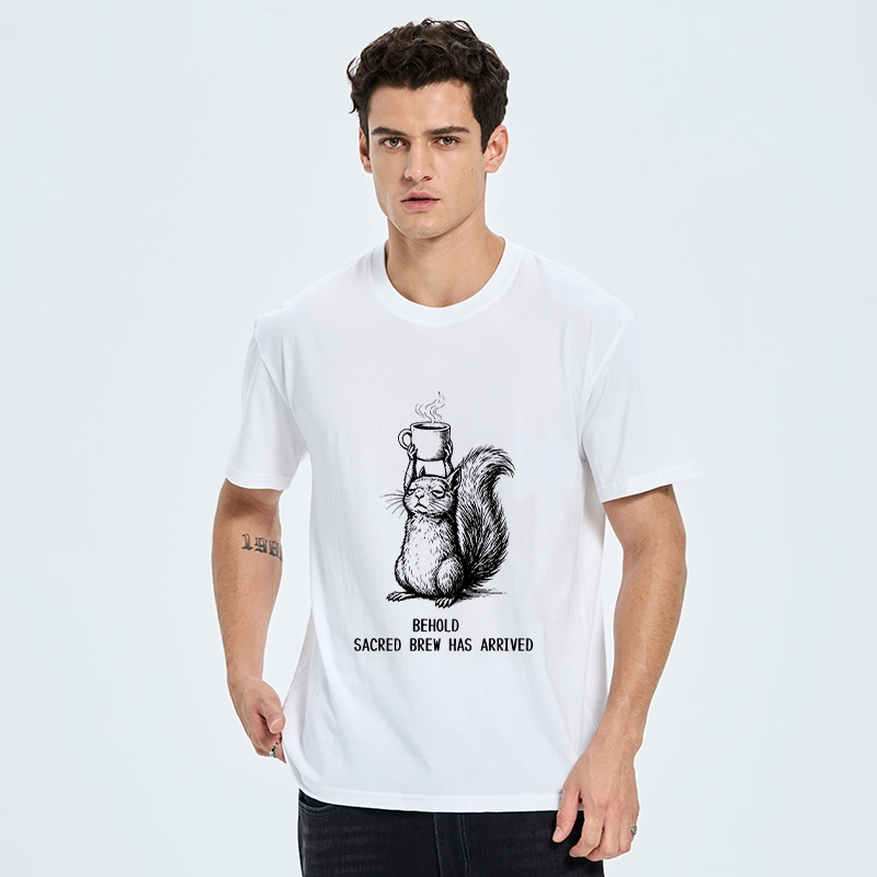 Tokyo-Tiger Squirrel Hold Sacred Coffee Meme Classic T-Shirt