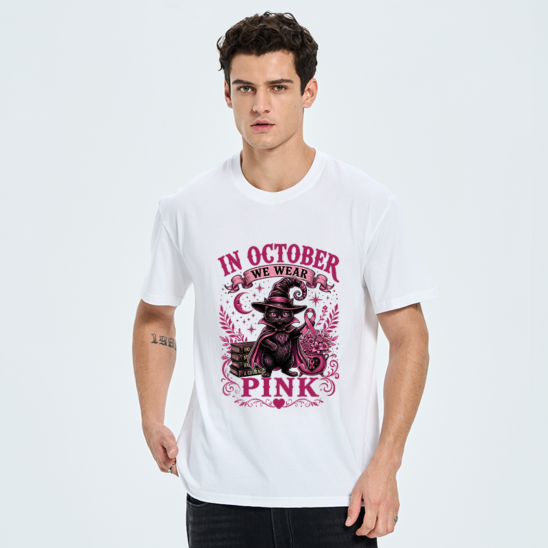 Tokyo-Tiger Witch Cat Breast Cancer Awareness Classic T-Shirt
