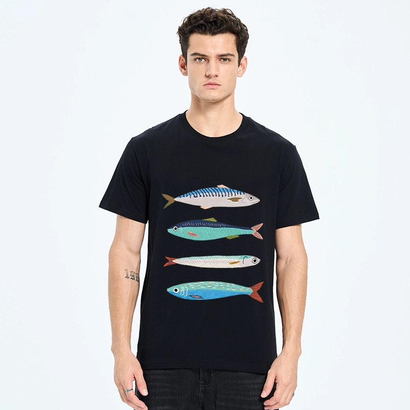 Tokyo‑Tiger Playful Sea Fish Washed T‑Shirt