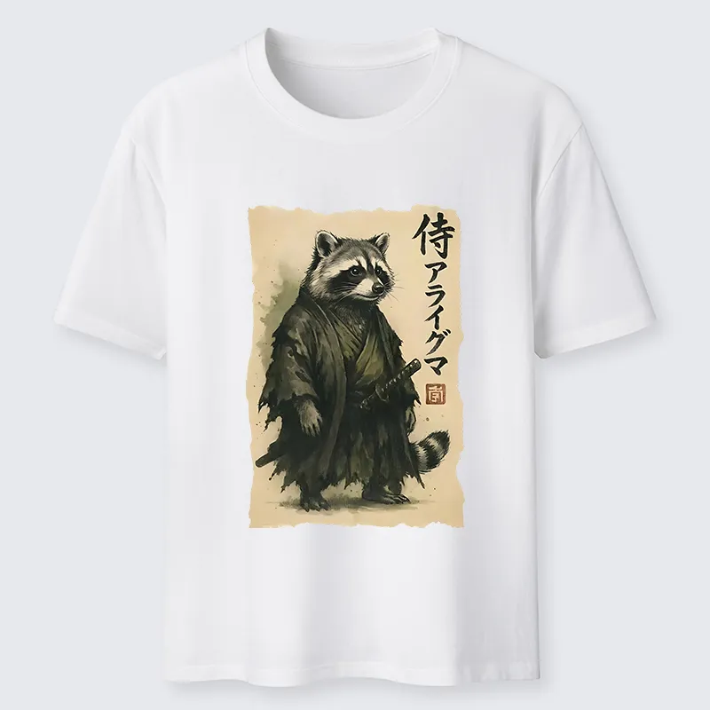 Tokyo-Tiger Japanese Samurai Raccoon Art Classic T-Shirt