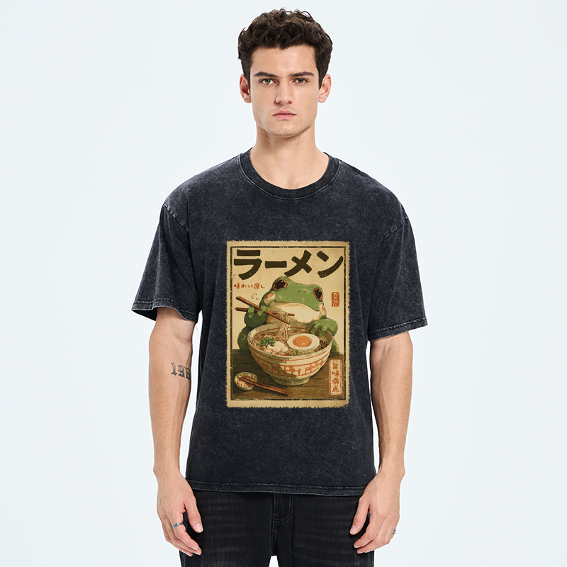 Tokyo-Tiger Ramen Bliss Washed T-Shirt