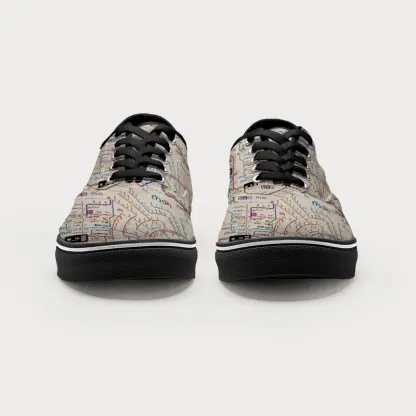 Tokyo-Tiger Tokyo Subway Map Canvas Shoes