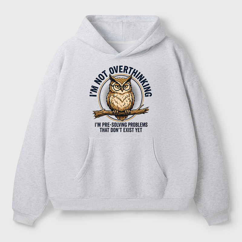 Tokyo-Tiger Overthink Master Owl Adult Fleece Hoodie