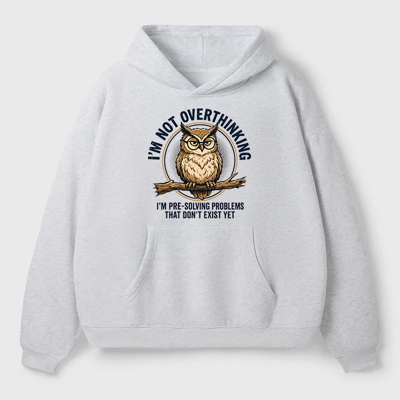 Tokyo-Tiger Overthink Master Owl Adult Fleece Hoodie