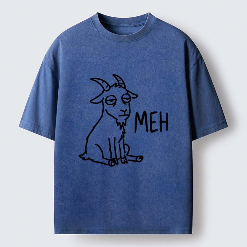 Tokyo-Tiger Funny Goat Meme Washed T-Shirt