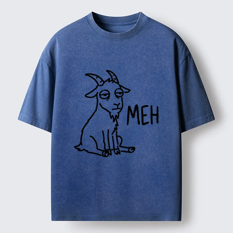 Tokyo-Tiger Funny Goat Meme Washed T-Shirt