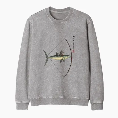 Tokyo-Tiger I Am Speed Washed Terry Sweatshirt