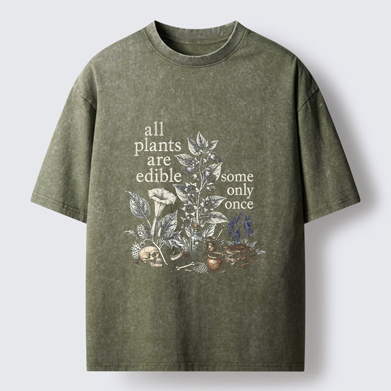Tokyo‑Tiger Funny Toxic Flora Washed T‑Shirt