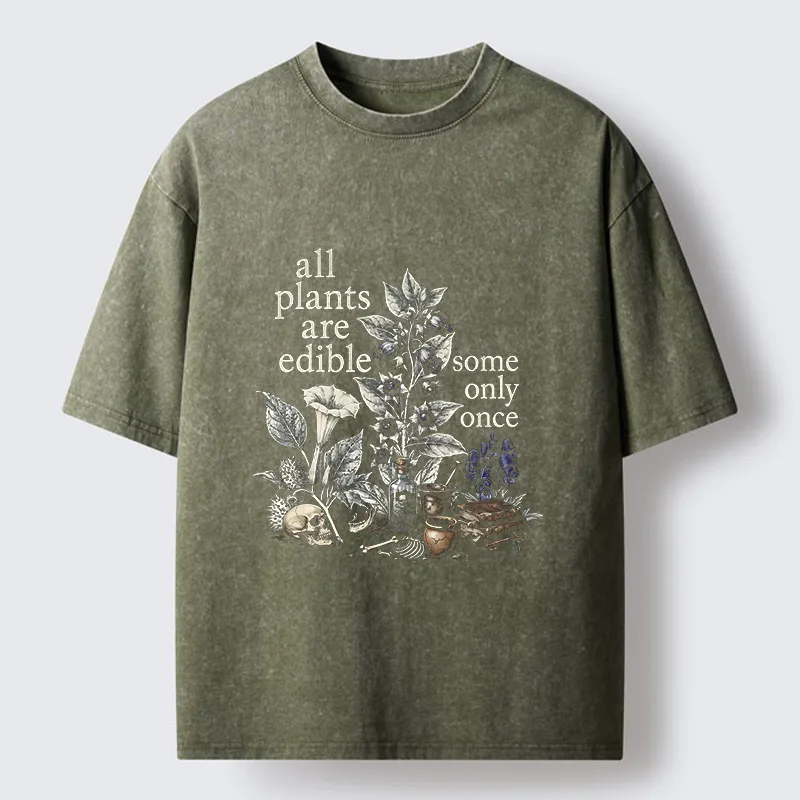 Tokyo‑Tiger Funny Toxic Flora Washed T‑Shirt