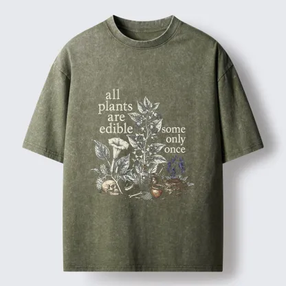 Tokyo‑Tiger Funny Toxic Flora Washed T‑Shirt