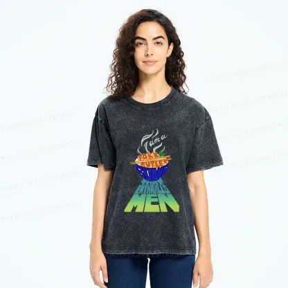 Tokyo-Tiger Fried Pork Cutlet Washed T-Shirt