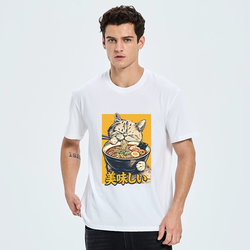 Tokyo-Tiger Cat Eat Ramen Classic T-Shirt