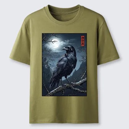 Tokyo-Tiger Full Moon Crow Vibe Classic T-Shirt