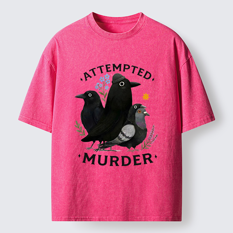 Tokyo-Tiger Funny Crow Squad Meme Washed T-Shirt