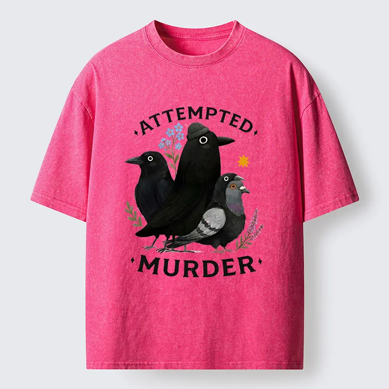 Tokyo-Tiger Funny Crow Squad Meme Washed T-Shirt