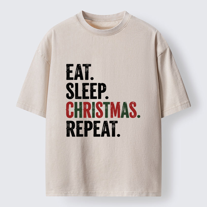 Tokyo-Tiger Christmas Daily Repeat Washed T-Shirt