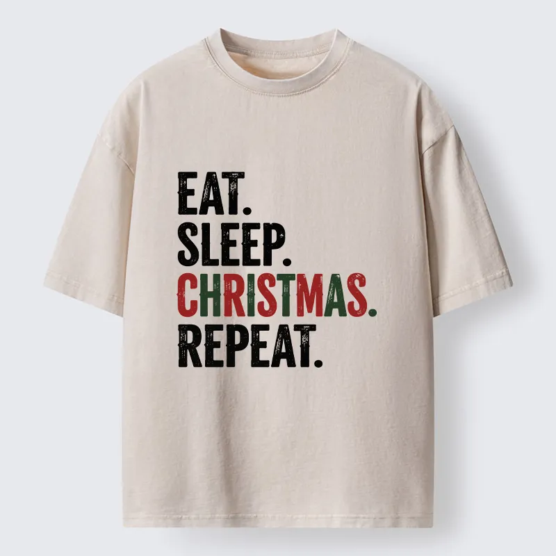 Tokyo-Tiger Christmas Daily Repeat Washed T-Shirt