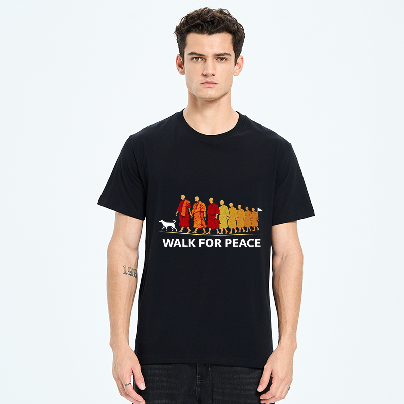 Tokyo-Tiger Walk For Peace Monks And Dog Classic T-Shirt