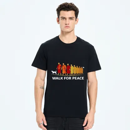 Tokyo-Tiger Walk For Peace Monks And Dog Classic T-Shirt