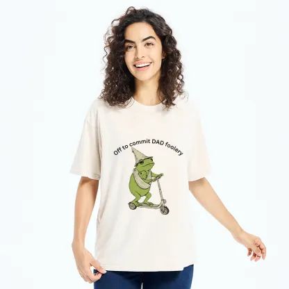 Tokyo-Tiger Frog Dad Foolery Adventure Time Washed T-Shirt