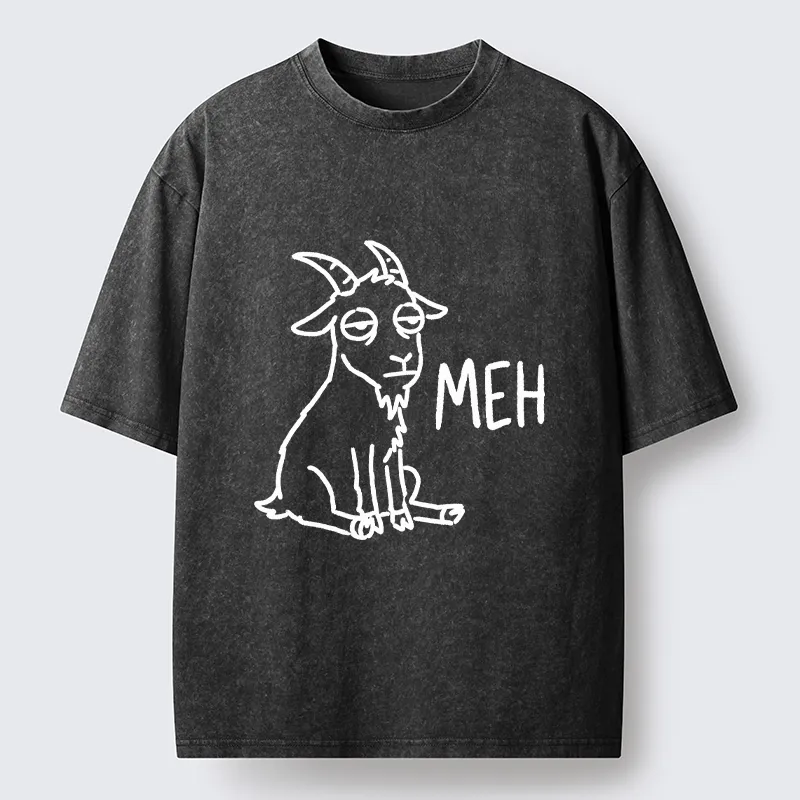 Tokyo-Tiger Funny Goat Meme Washed T-Shirt
