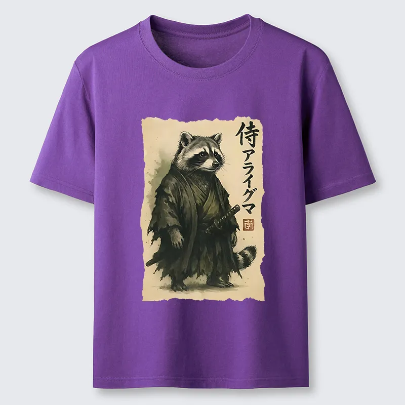 Tokyo-Tiger Japanese Samurai Raccoon Art Classic T-Shirt