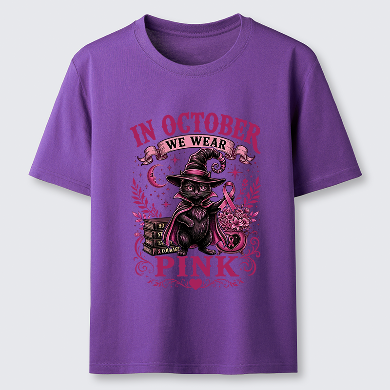 Tokyo-Tiger Witch Cat Breast Cancer Awareness Classic T-Shirt