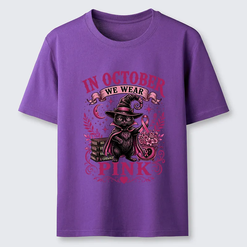 Tokyo-Tiger Witch Cat Breast Cancer Awareness Classic T-Shirt