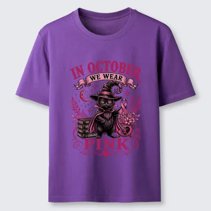 Tokyo-Tiger Witch Cat Breast Cancer Awareness Classic T-Shirt