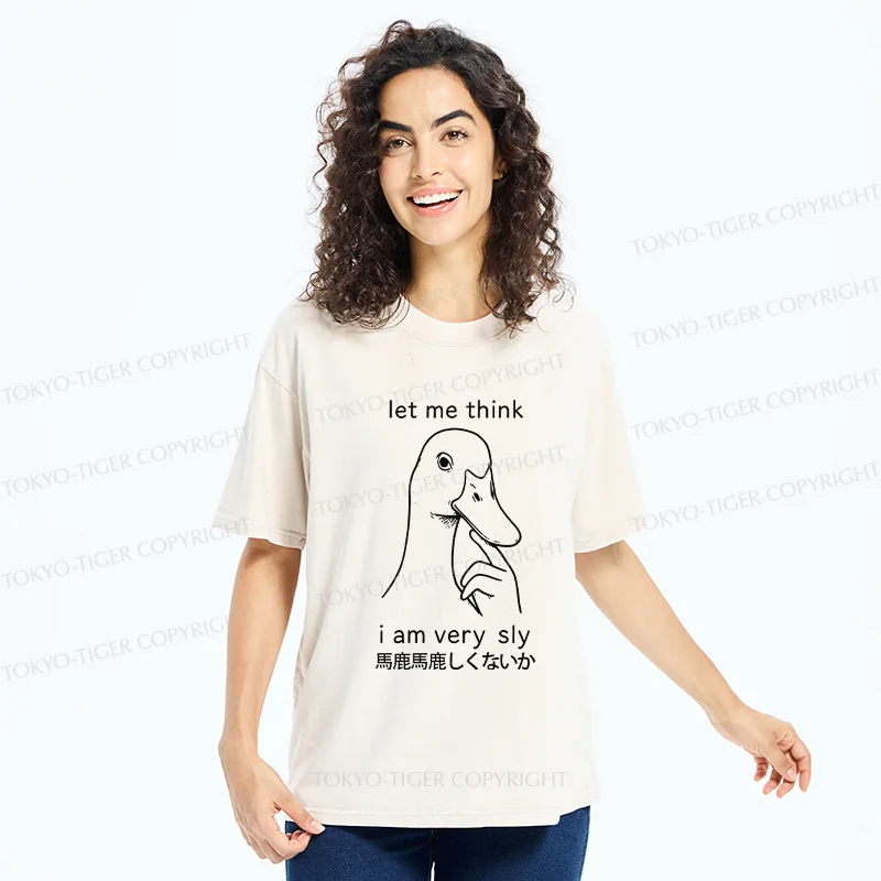 Tokyo-Tiger Thinking Goose Washed T-Shirt