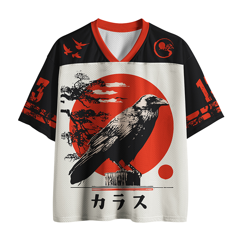 Tokyo-Tiger Sunset Raven Mesh Jersey