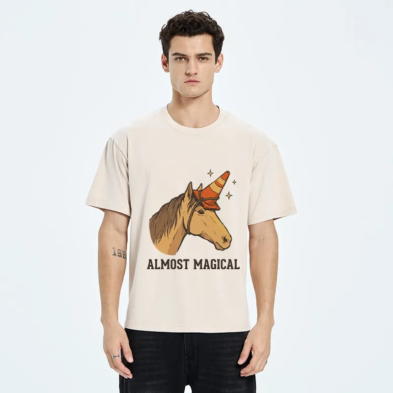 Tokyo-Tiger Silly Horse Trying To Be Magical Washed T-Shirt