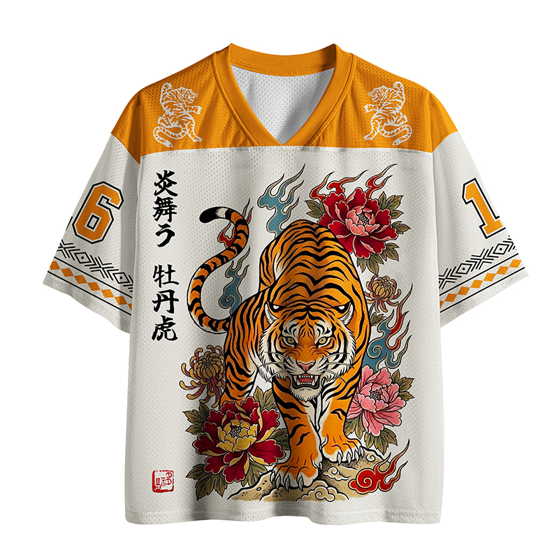 Tokyo-Tiger Floral Tiger Art Mesh Jersey
