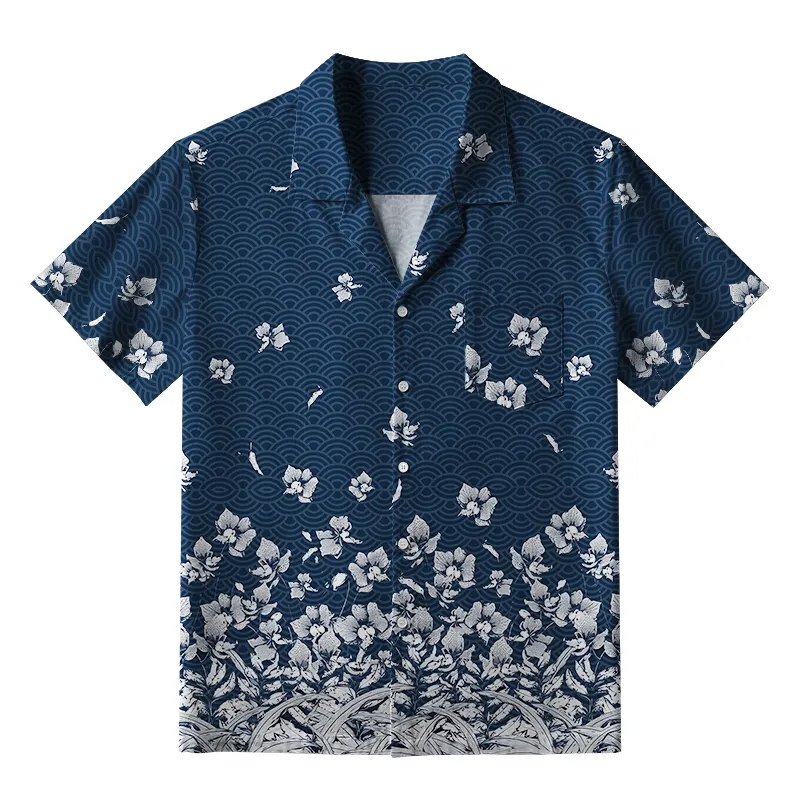 Tokyo-Tiger Falling Petals Aloha Hawaiian Shirt Sale