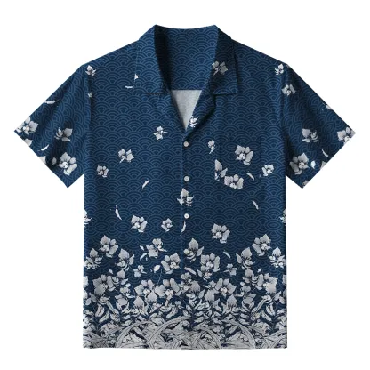Tokyo-Tiger Falling Petals Aloha Hawaiian Shirt