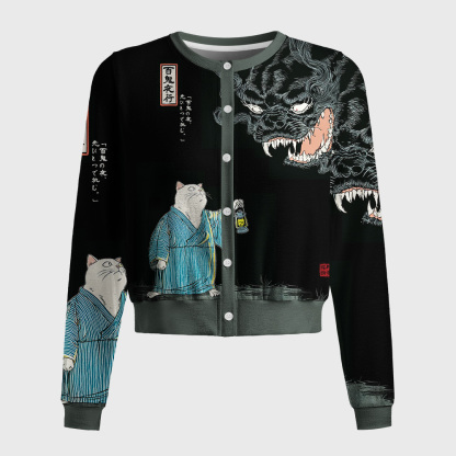 Tokyo-Tiger Night Stalker：Cat vs.Demon Women's Lightweight Cardigan