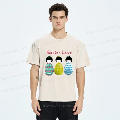 Tokyo-Tiger Easter Egg Washed T-Shirt