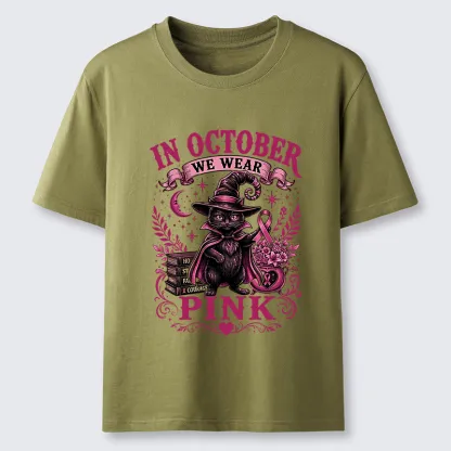 Tokyo-Tiger Witch Cat Breast Cancer Awareness Classic T-Shirt