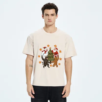 Tokyo-Tiger Christmas Party Crew Washed T-Shirt