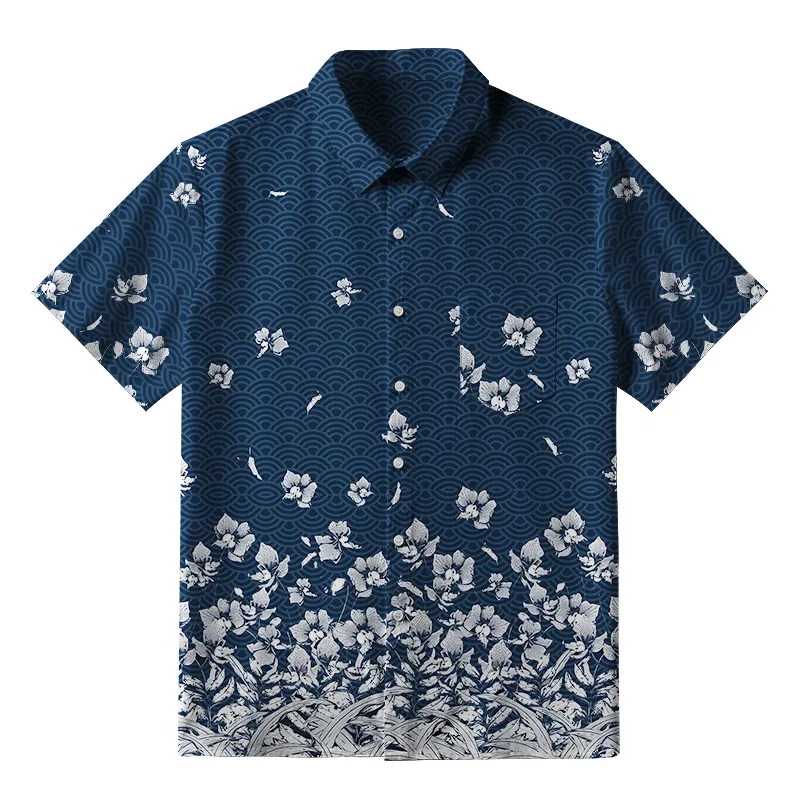 Tokyo-Tiger Falling Petals Button-up Shirt Sale
