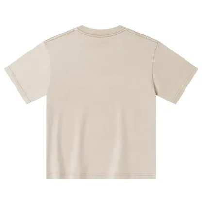 Tokyo-Tiger Focused Samurai Frog Kids Washed T-Shirt