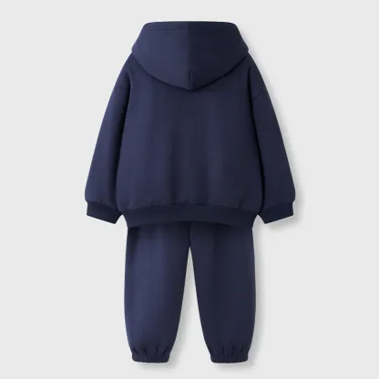 Tokyo-Tiger Cats Eat Ramen Noodles Kids Fleece Lined Hoodie Set