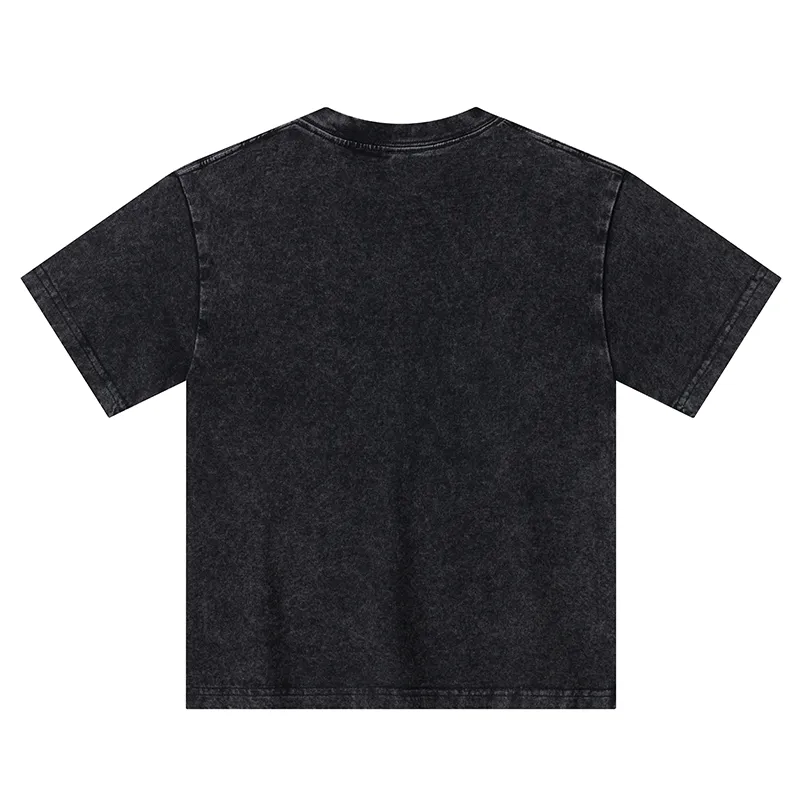 Tokyo-Tiger Funny More Espresso Less Depresso Kids Washed T-Shirt