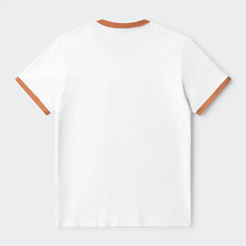 Tokyo-Tiger Funny Fat Samurai Frog Contrast Trim T-Shirt
