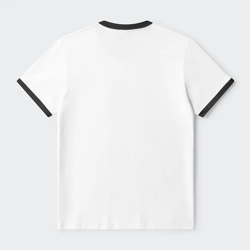 Tokyo-Tiger Funny Cucumber Samurai Contrast Trim T-Shirt