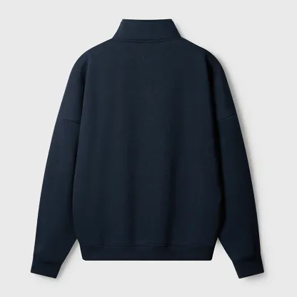 Tokyo-Tiger Overstimulated but Festive Christmas Half Zip Fleece Sweatshirt