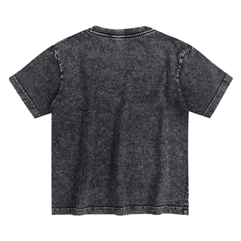 Tokyo-Tiger Cat Hunting Shark Kids Washed T-Shirt