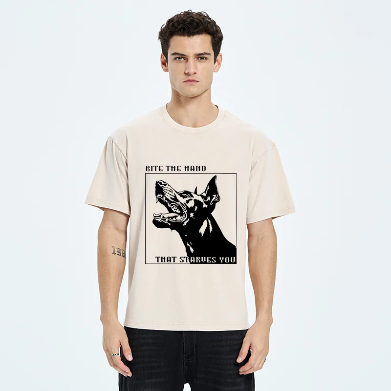 Tokyo-Tiger Rebellious Dog Meme Washed T-Shirt